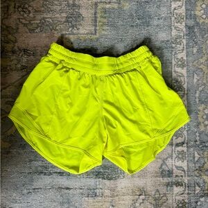 Lululemon Athletica Neon Green Athletic Shorts Sz 8